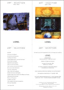R�trospective � la Galerie ART SELECTION, ZURICH, 1999