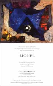 Vernissage à la Galerie MENGIN, CANNES, 1991