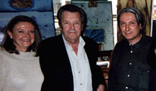 Lydia Harambourg, KIJNO et LIONEL lors de la d�dicace de son livre. Paris 2002